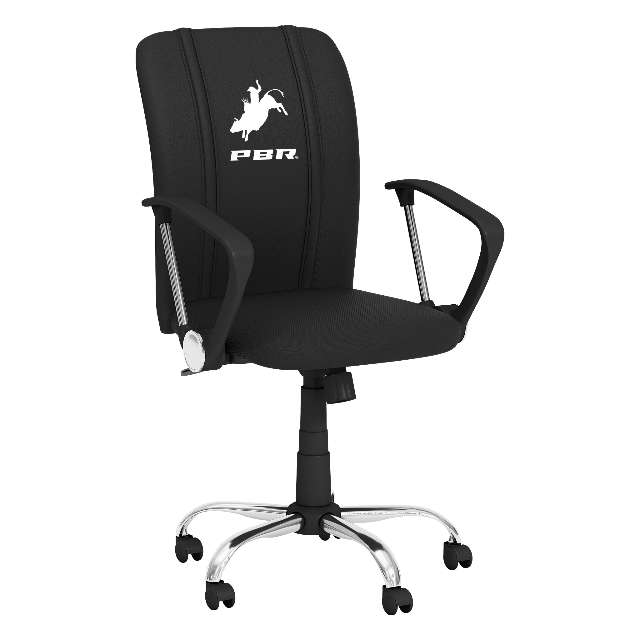 Curve Task Chair with Professional Bull Riders Silhouette Logo – Zipchair