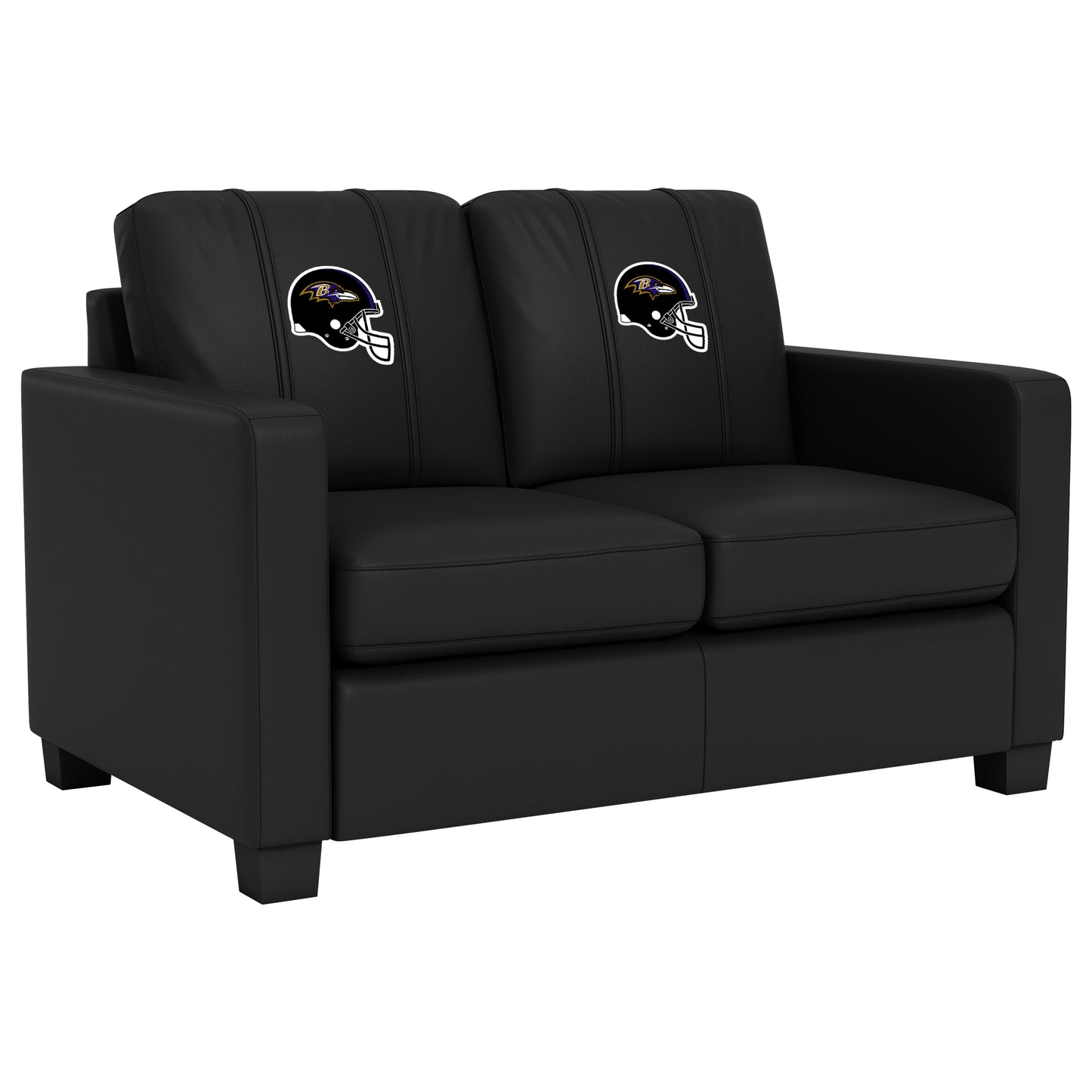Dyno Stationary Loveseat with Baltimore Ravens Helmet Logo