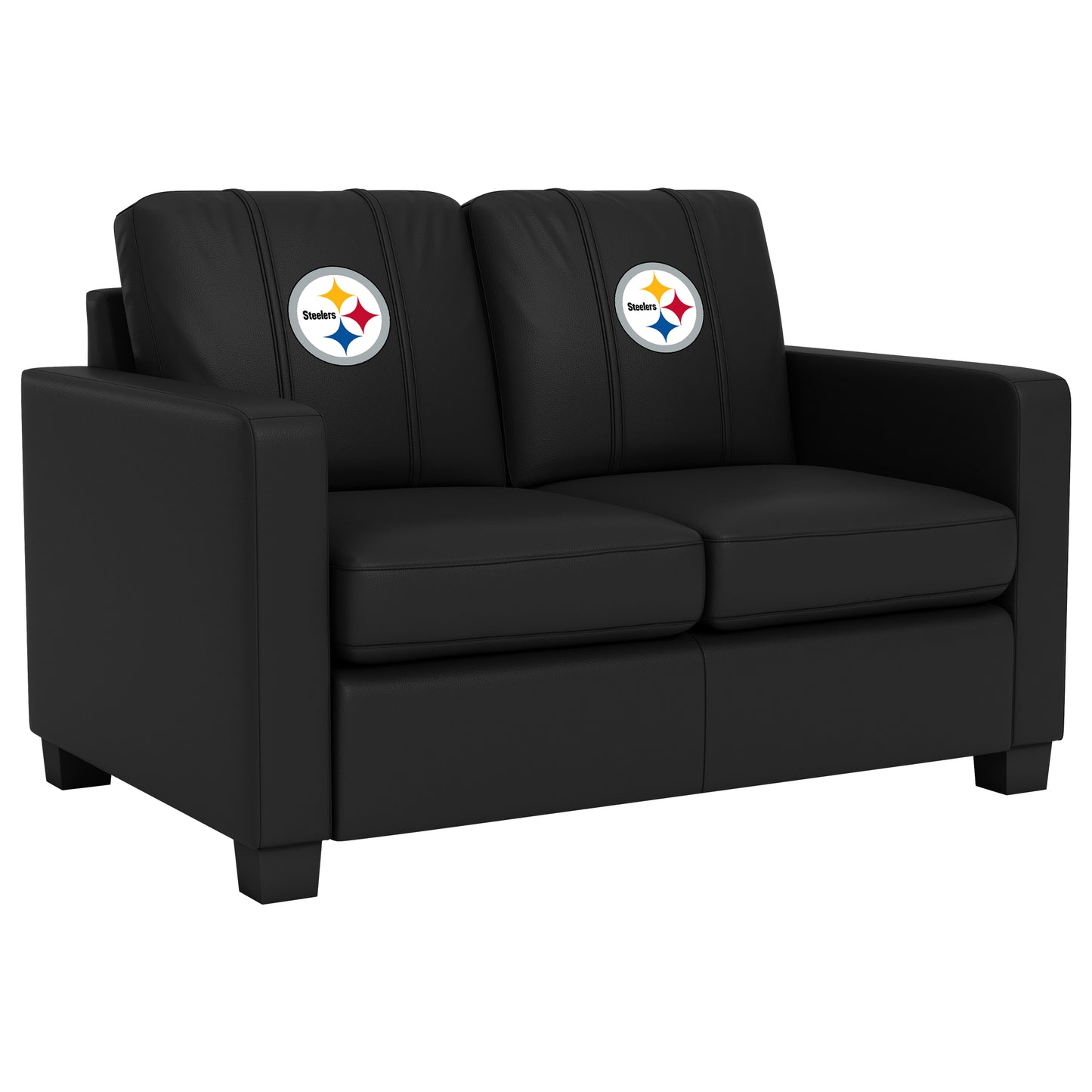 Dyno Stationary Loveseat with  Pittsburgh Steelers Primary Logo