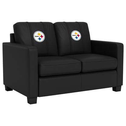 Dyno Stationary Loveseat with  Pittsburgh Steelers Primary Logo