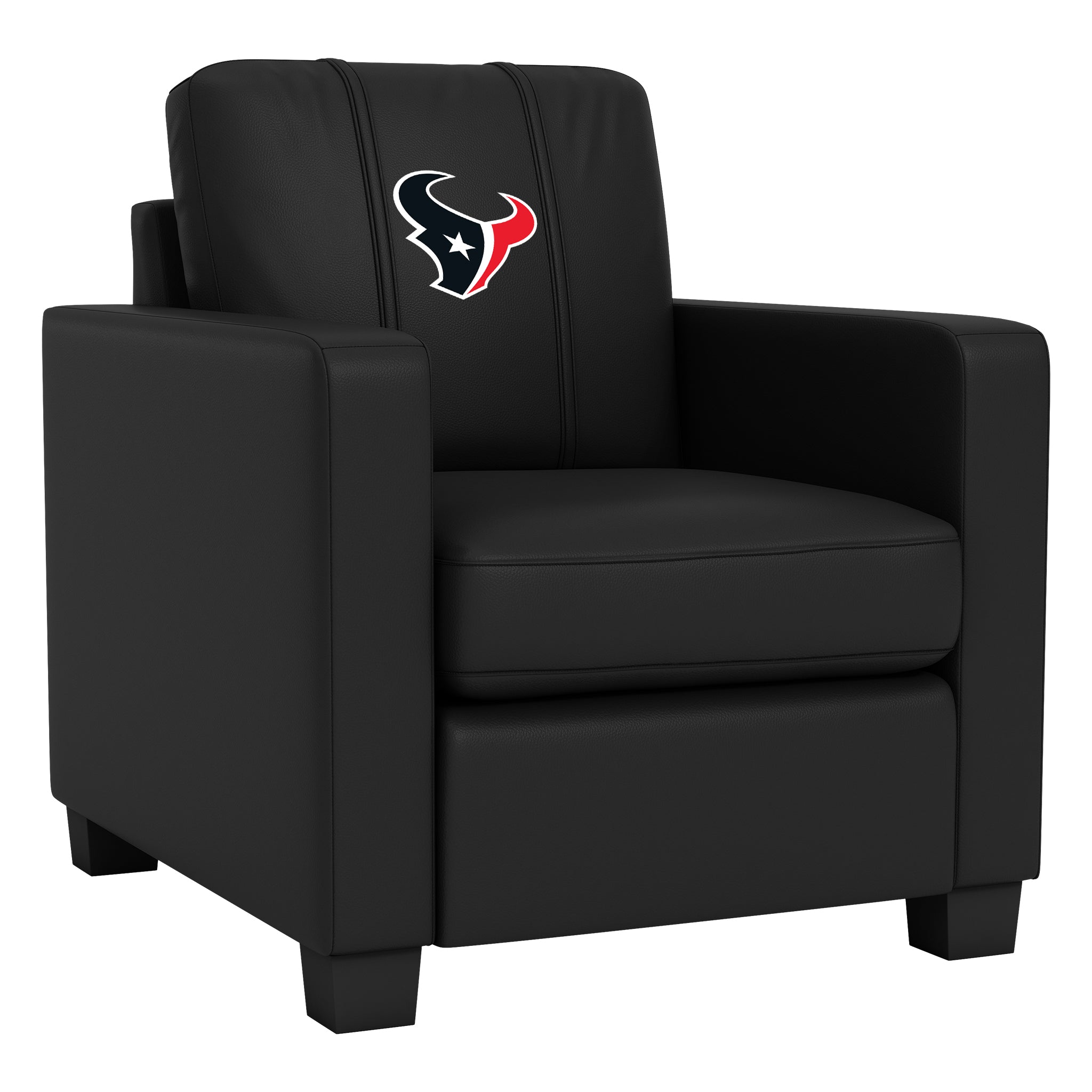 Dyno Stationary Club Chair with Houston Texans Primary Logo – Zipchair