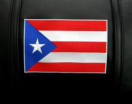 Xpression Pro Gaming Chair with Puerto Rican Flag Logo
