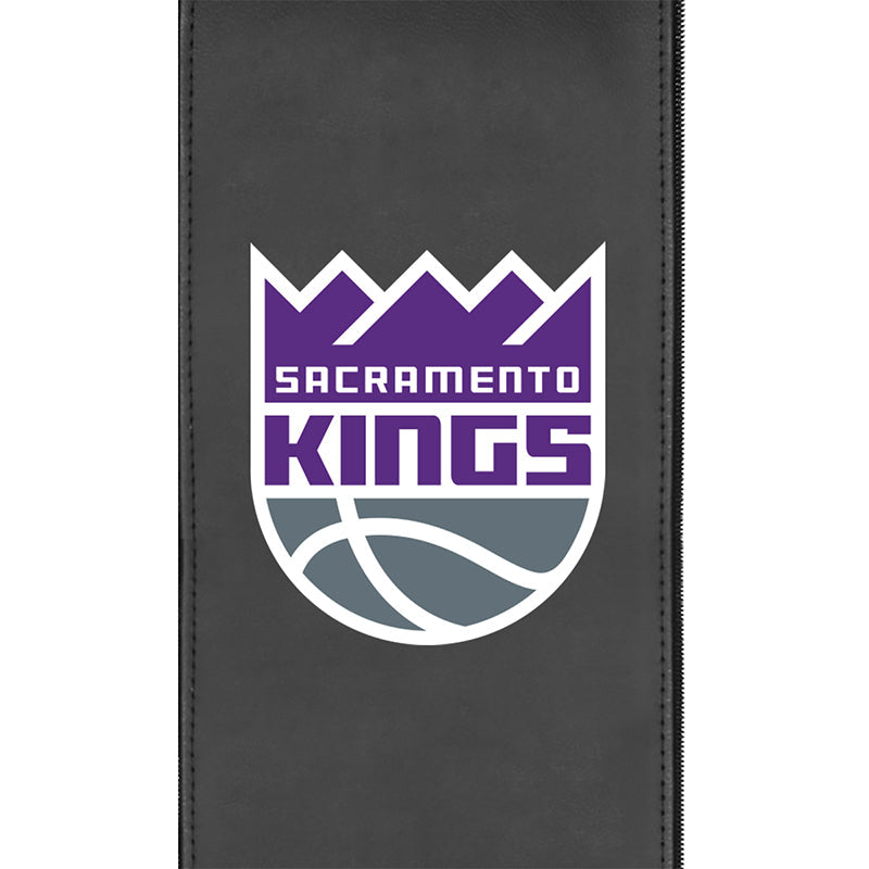Silver Loveseat with Sacramento Kings Primary Logo