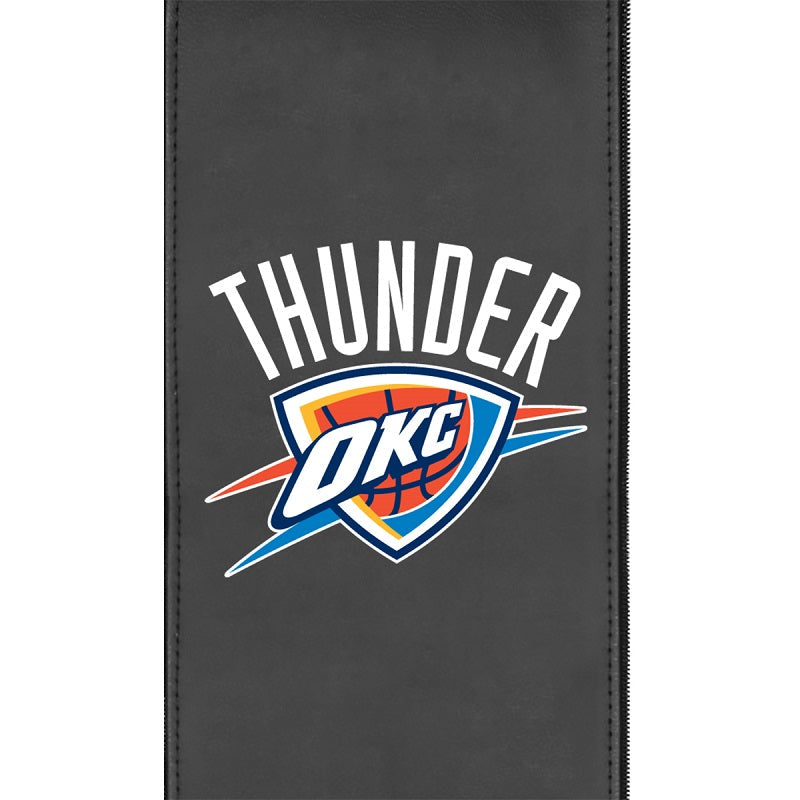 Silver Club Chair with Oklahoma City Thunder Logo