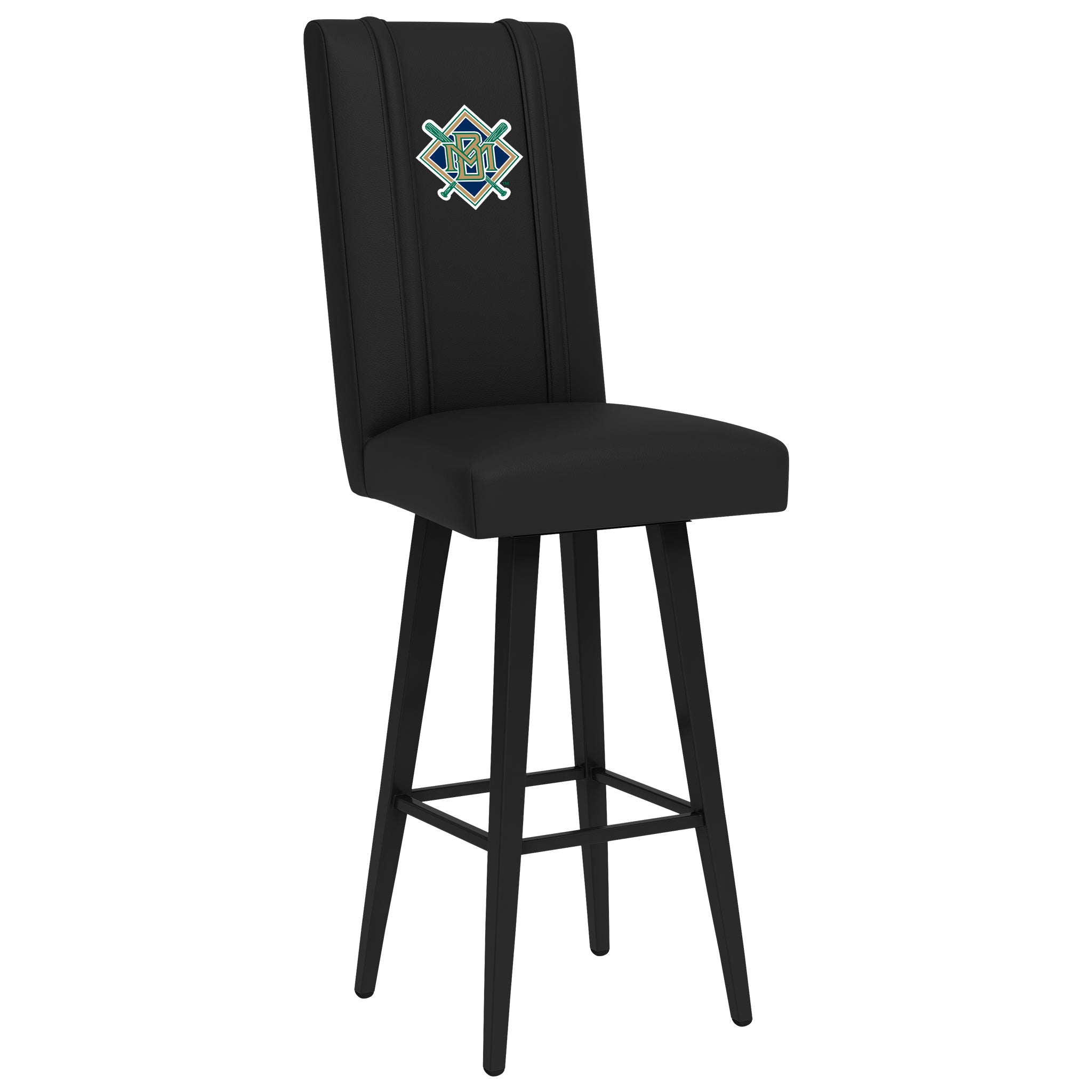 Swivel Bar Stool 2000 with Milwaukee Brewers Cooperstown Secondary