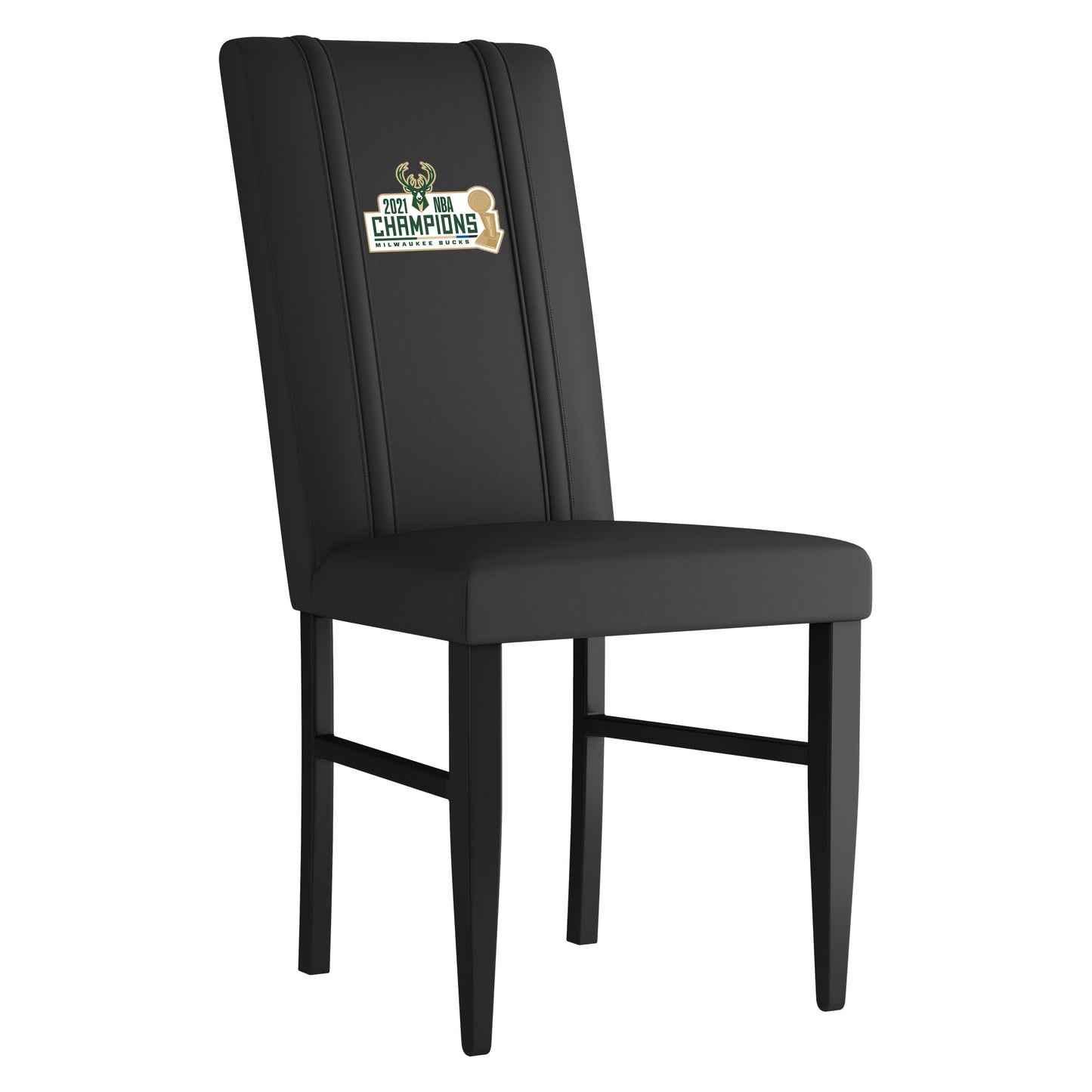Side Chair 2000 with Milwaukee Bucks 2021 Champions Logo Set of 2