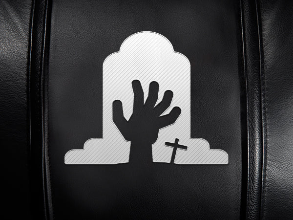 Ghoulish Rising Hand Halloween Logo Panel