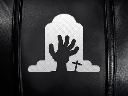 Ghoulish Rising Hand Halloween Logo Panel
