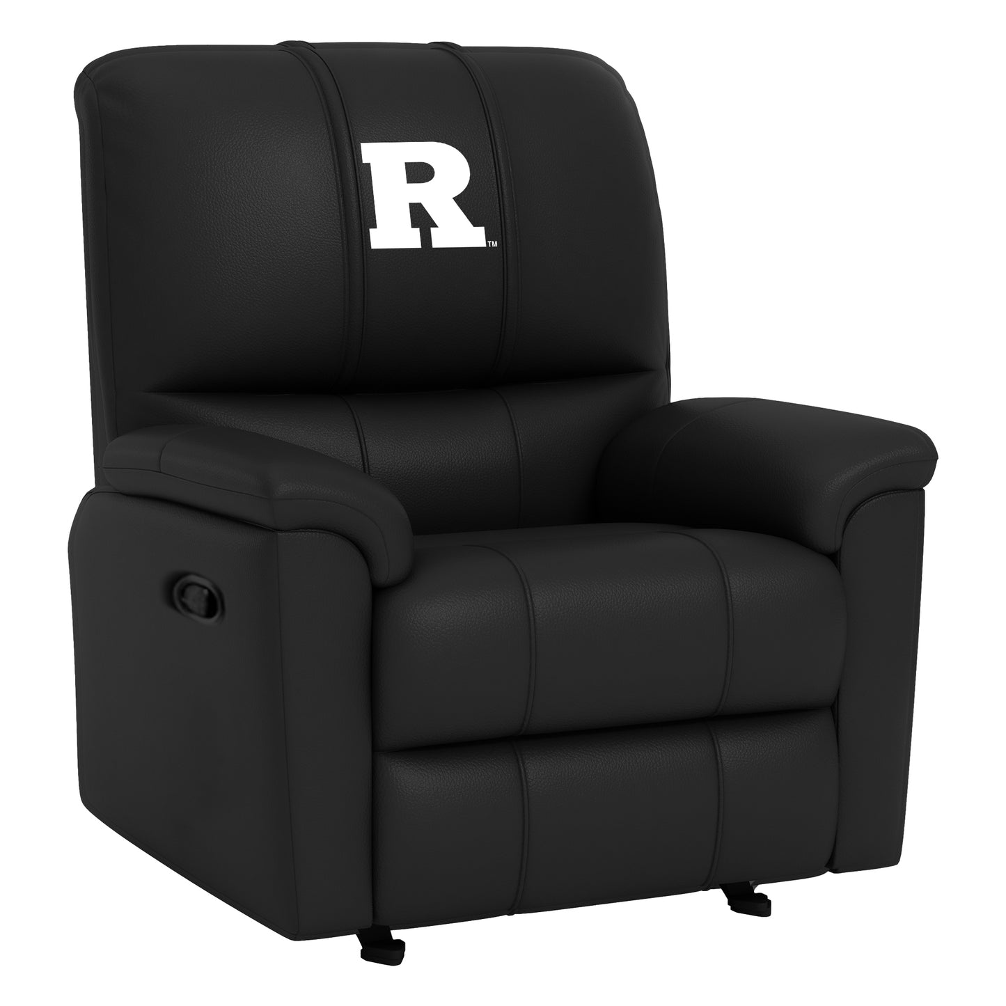 Rocker Recliner with Rutgers Scarlet Knights White Logo