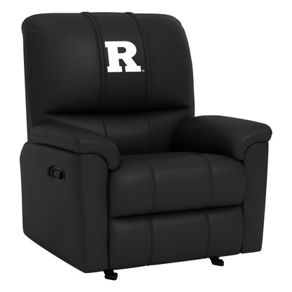 Rocker Recliner with Rutgers Scarlet Knights White Logo