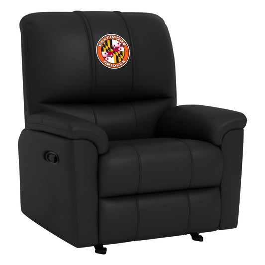 Rocker Recliner with Baltimore Orioles Cooperstown Primary