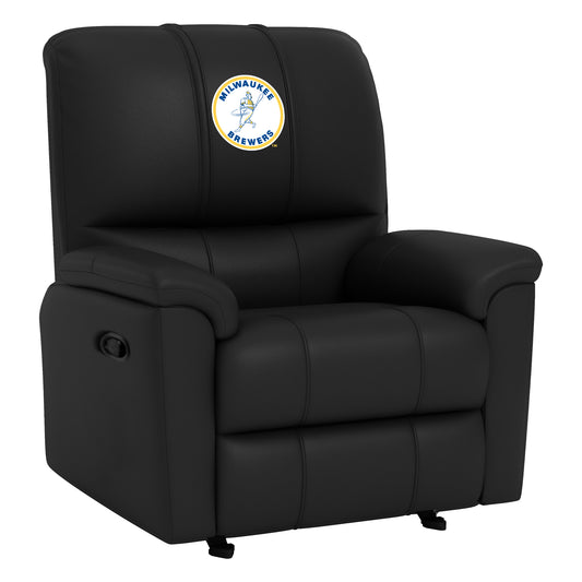 Rocker Recliner with Milwaukee Brewers Cooperstown Primary