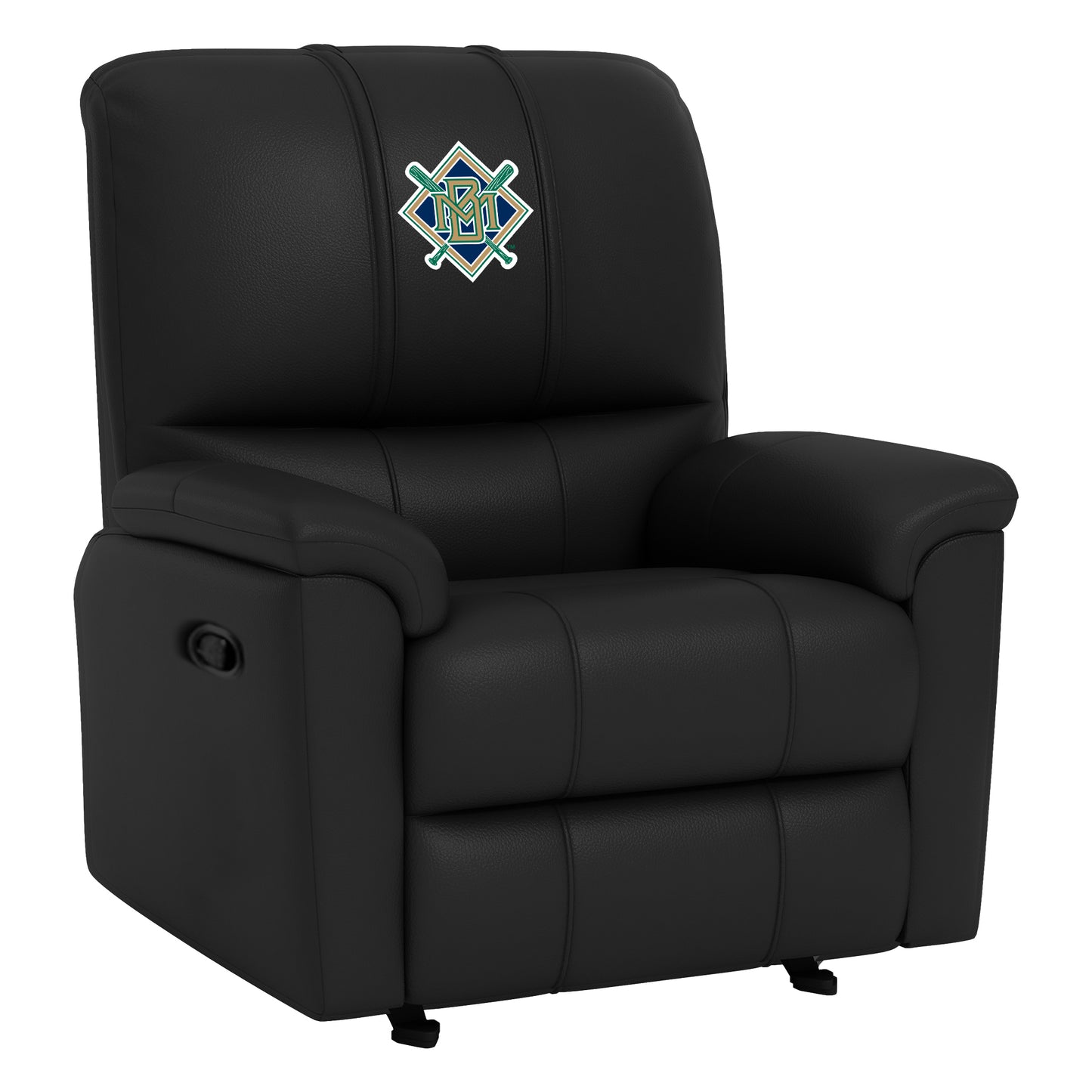 Rocker Recliner with Milwaukee Brewers Cooperstown Secondary