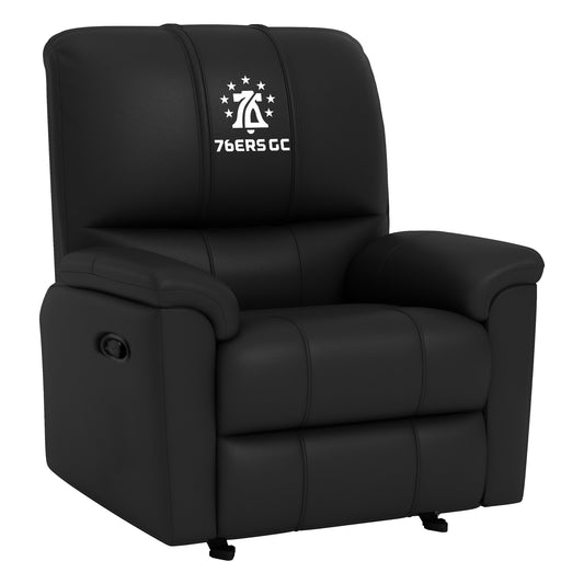 Rocker Recliner with Philadelphia 76ers GC All White [CAN ONLY BE SHIPPED TO PENNSYLVANIA]