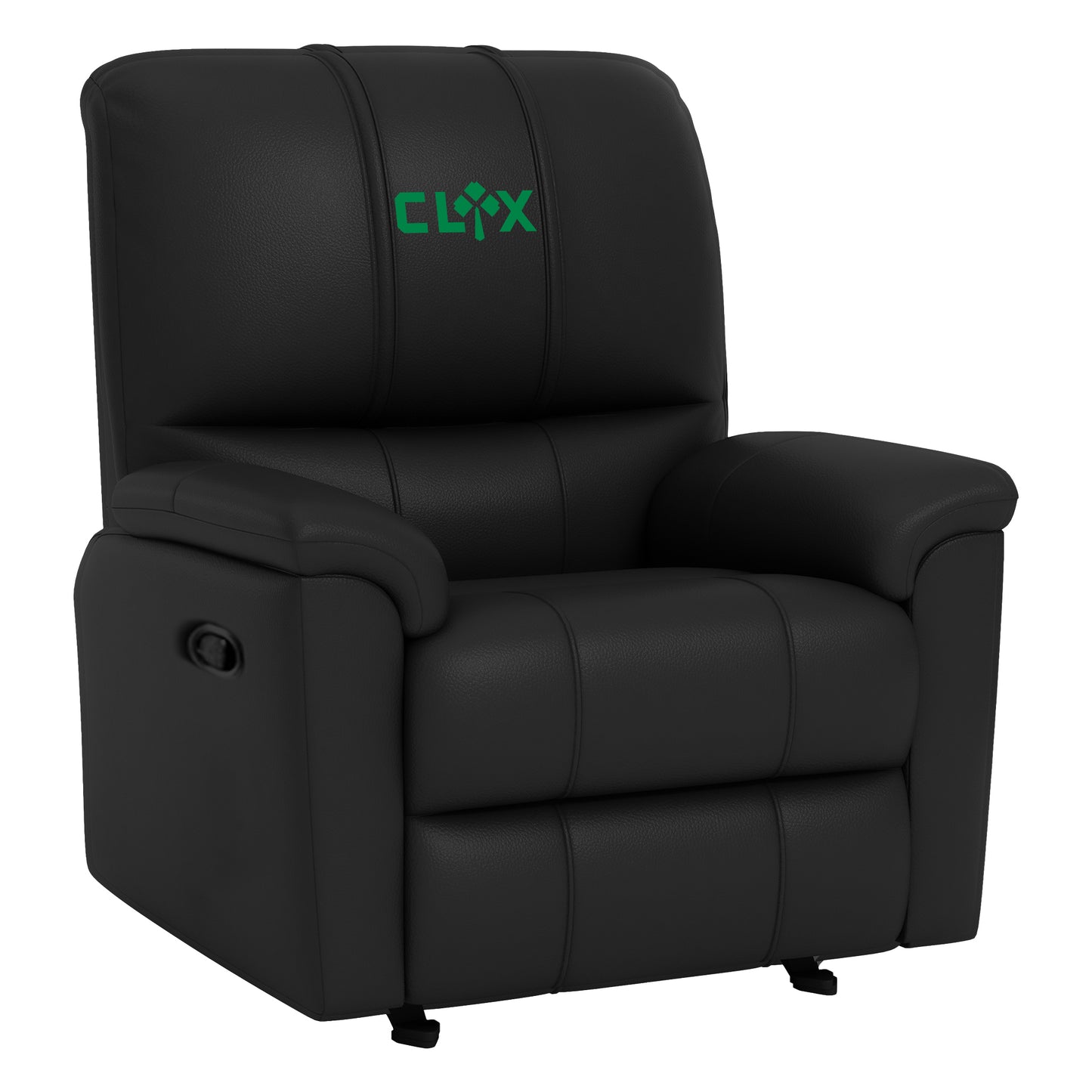Rocker Recliner with Celtics Crossover Gaming Wordmark Green [CAN ONLY BE SHIPPED TO MASSACHUSETTS]