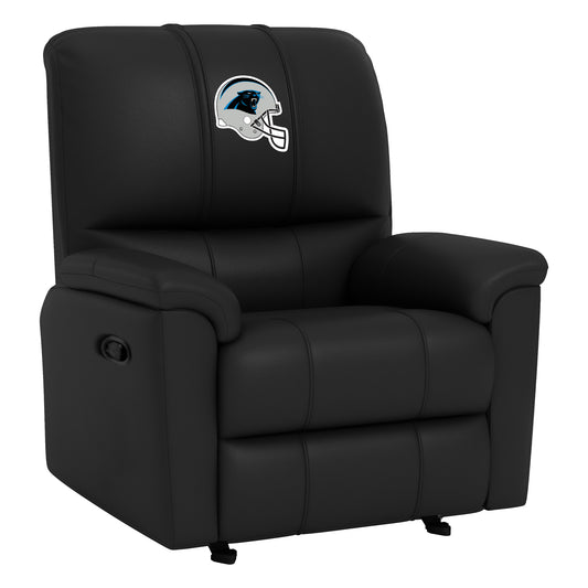 Rocker Recliner with Carolina Panthers Helmet Logo