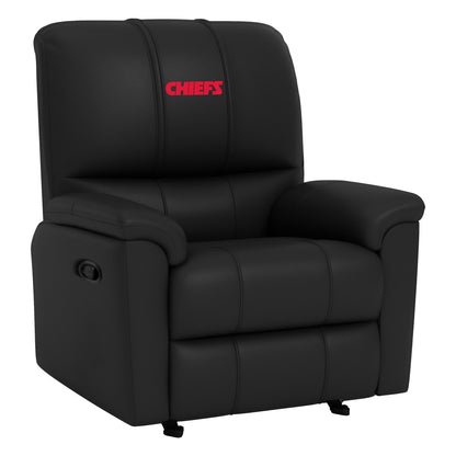 Rocker Recliner with Kansas City Chiefs Secondary Logo