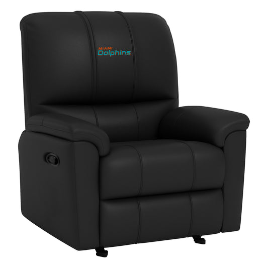 Rocker Recliner with Miami Dolphins Secondary Logo