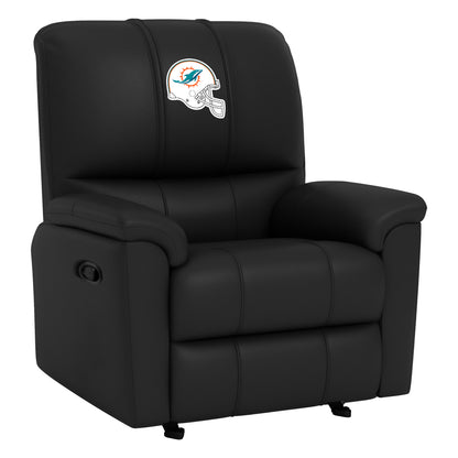 Rocker Recliner with Miami Dolphins Helmet Logo
