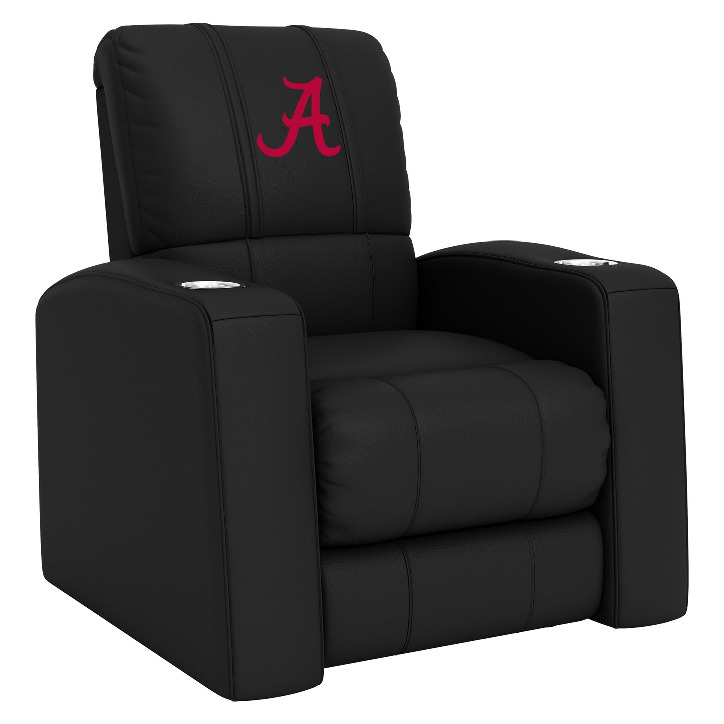 Relax Home Theater Recliner with Alabama Crimson Tide Red A Logo