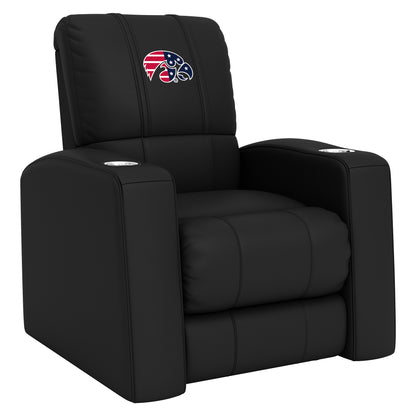 Relax Home Theater Recliner with Iowa Hawkeyes Patriotic Primary Logo