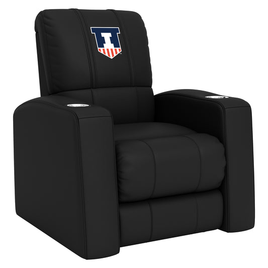 Relax Home Theater Recliner with Illinois Fighting Illini Logo