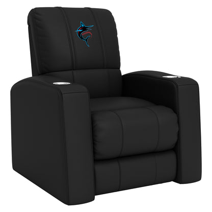Relax Home Theater Recliner with Miami Marlins Alternate Logo Panel