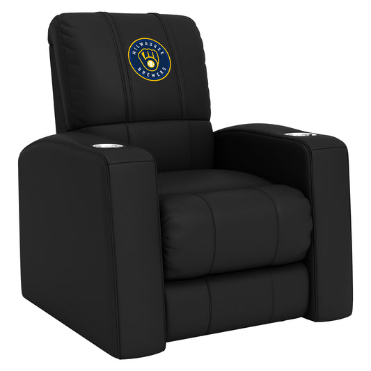 Relax Home Theater Recliner with Milwaukee Brewers Primary Logo