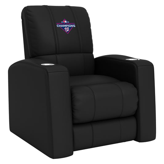 Relax Home Theater Recliner with Washington Nationals 2019 Champions