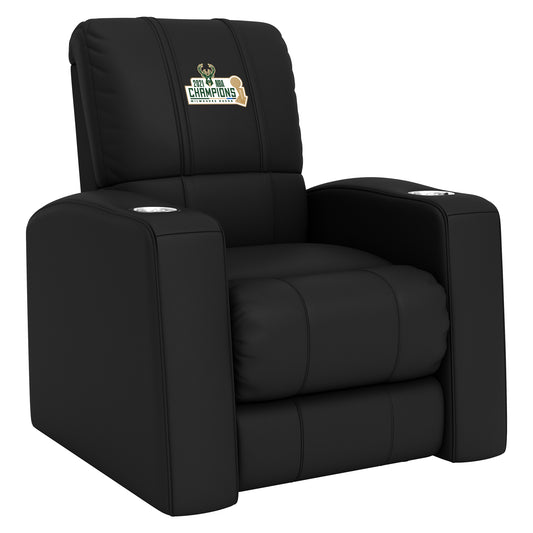 Relax Home Theater Recliner with Milwaukee Bucks 2021 Champions Logo