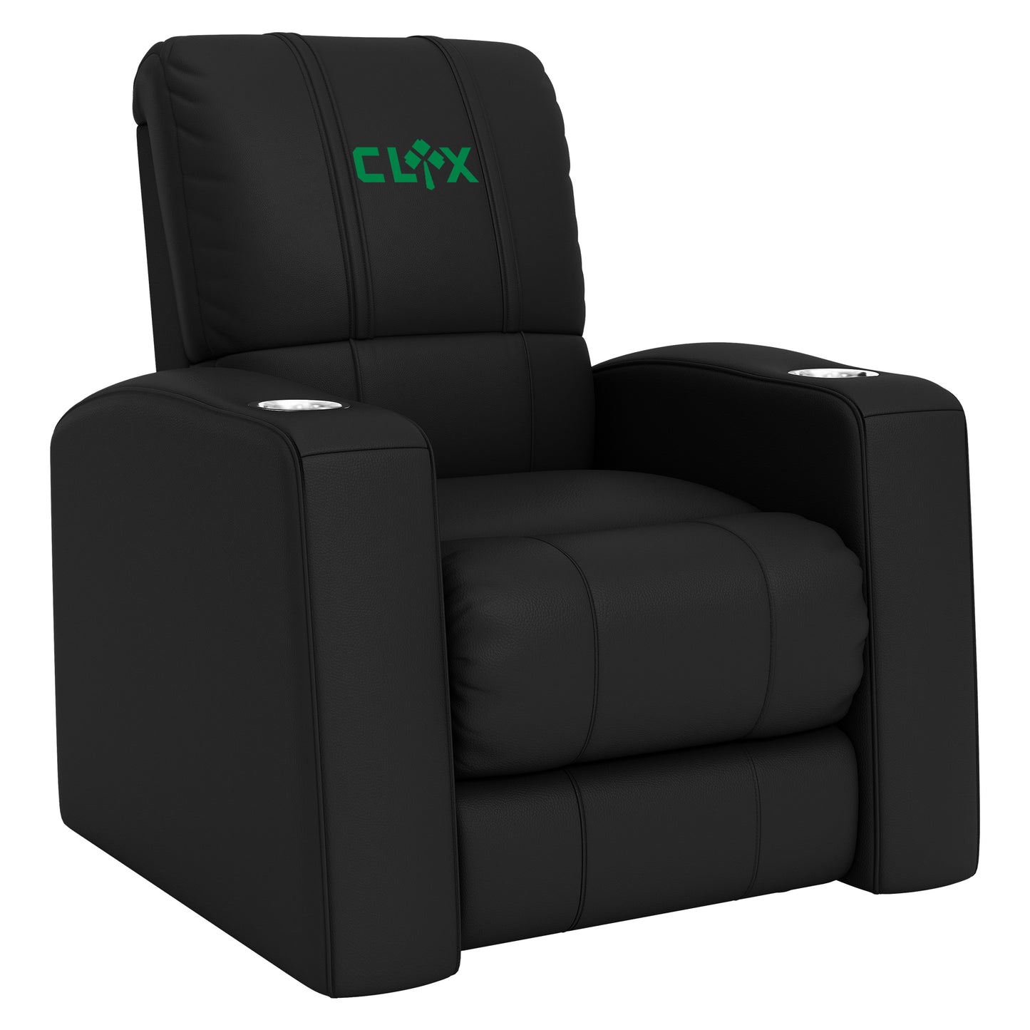Relax Home Theater Recliner with Celtics Crossover Gaming Wordmark Green [CAN ONLY BE SHIPPED TO MASSACHUSETTS]