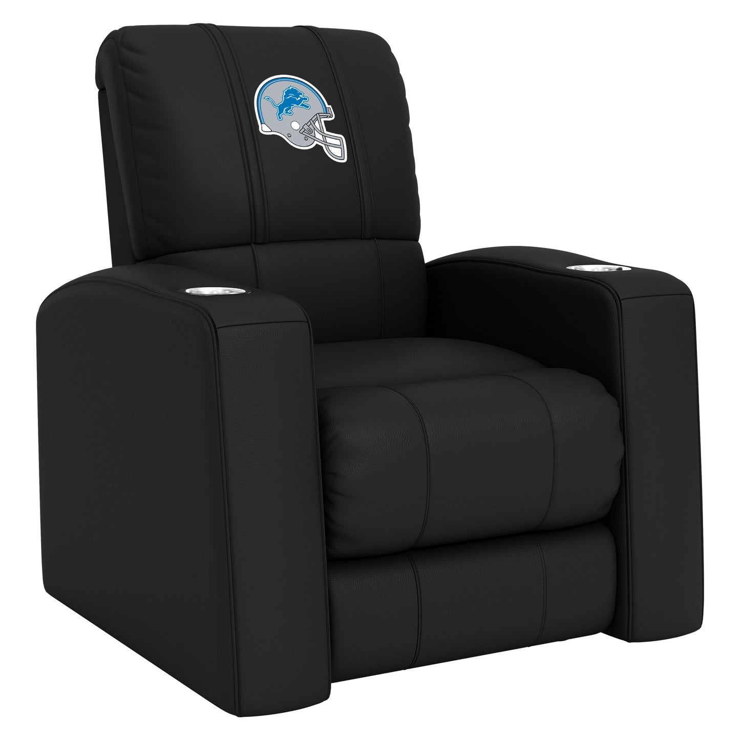 Relax Home Theater Recliner with  Detroit Lions Helmet Logo