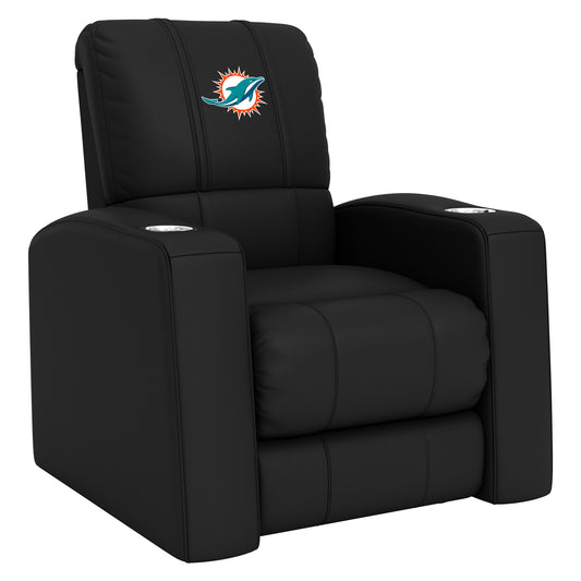 Relax Home Theater Recliner with  Miami Dolphins Primary Logo