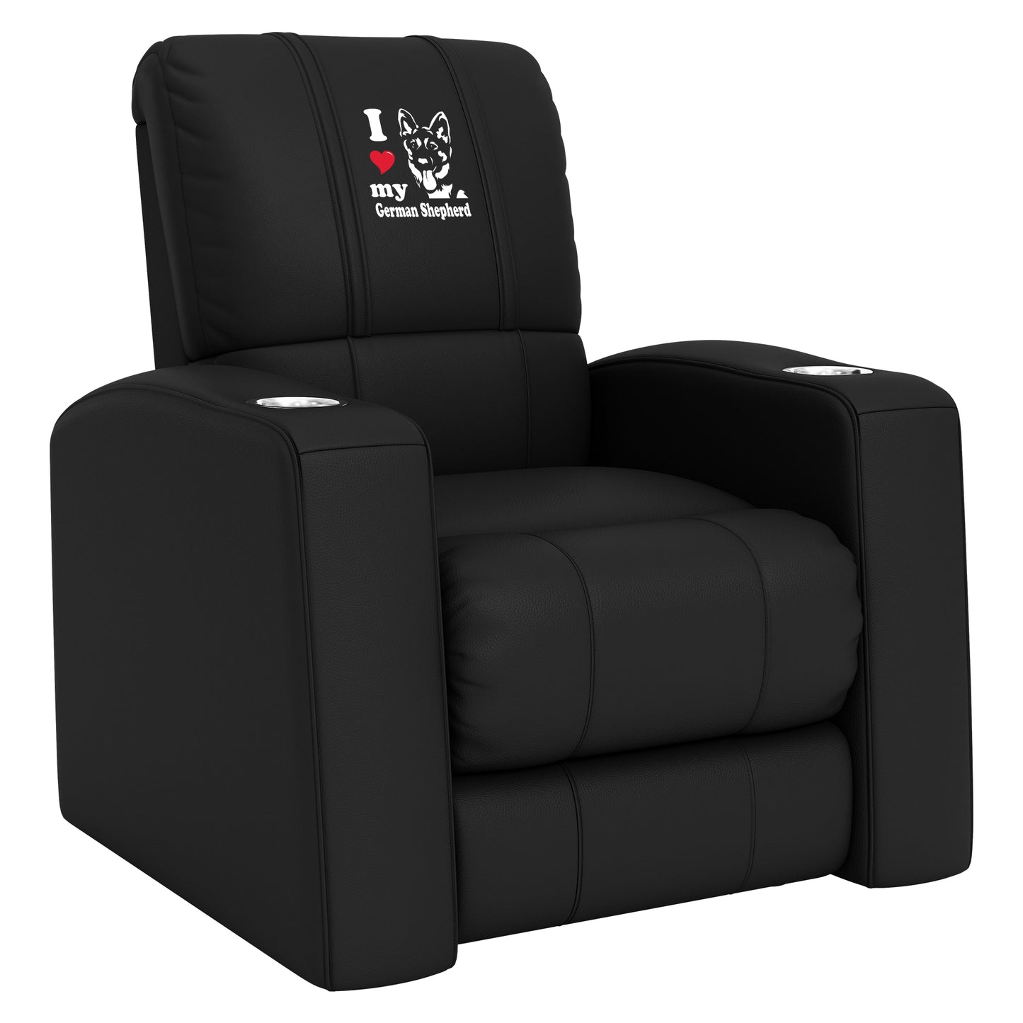 Relax Home Theater Recliner with German Shepherd Logo Panel