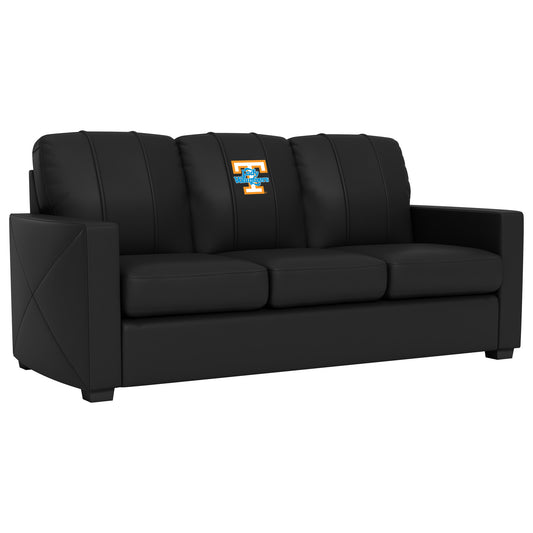 Silver Sofa with Tennessee Lady Volunteers Logo