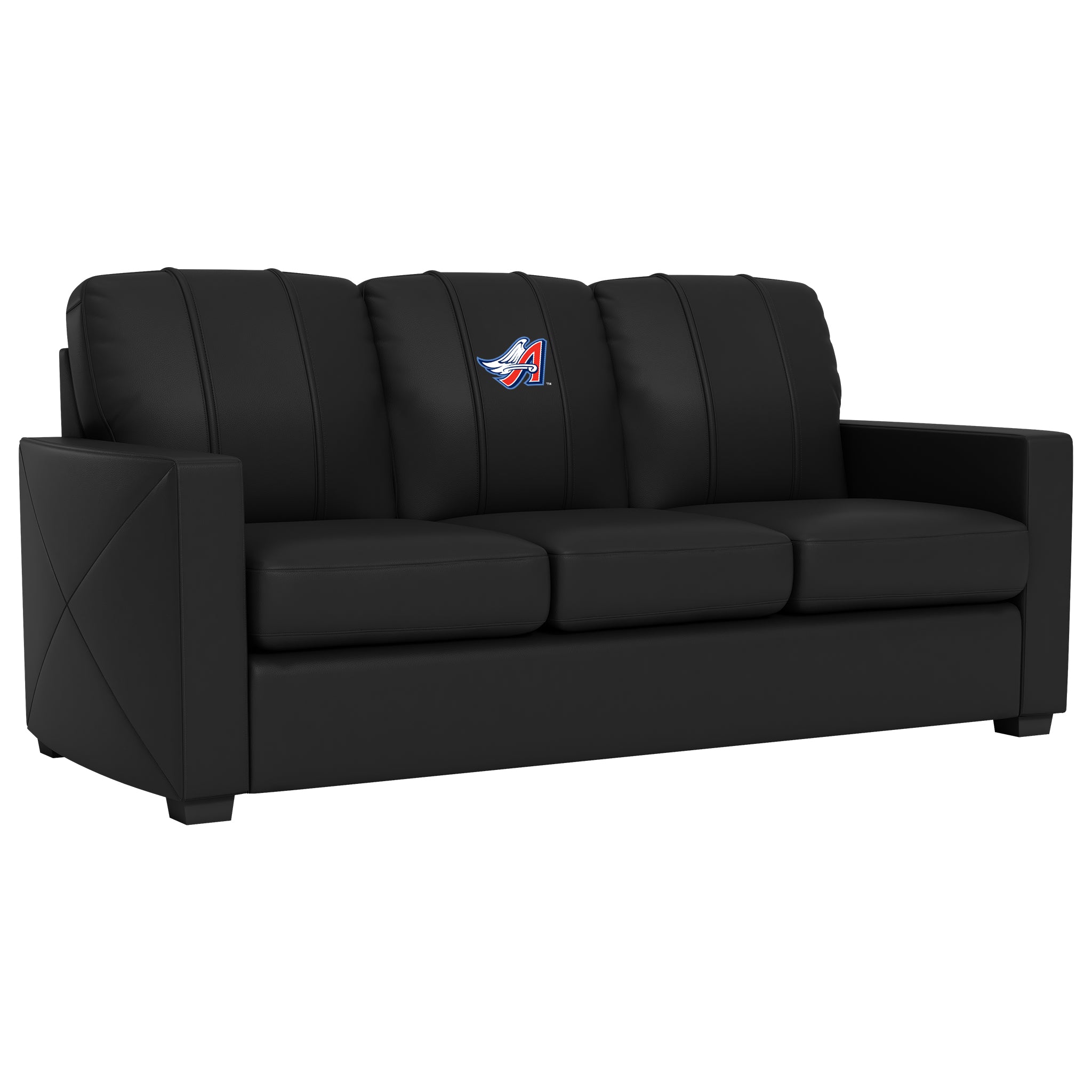 Silver Sofa with California Angels Cooperstown Primary