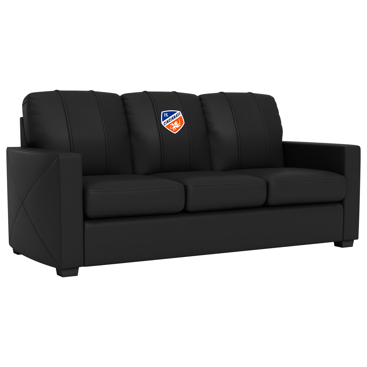 Silver Sofa with FC Cincinnati Logo
