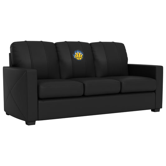 Silver Sofa with Memphis Grizzlies Secondary Logo