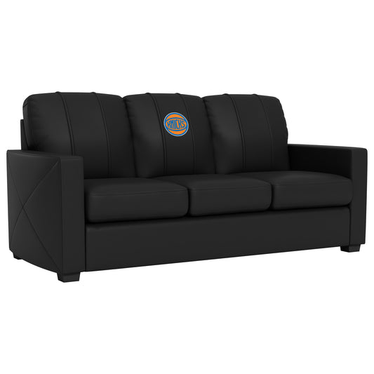 Silver Sofa with New York Knicks Secondary
