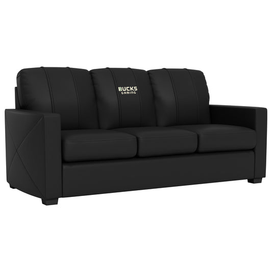Silver Sofa with Bucks Gaming Secondary Logo [Can Only Be Shipped to Wisconsin]