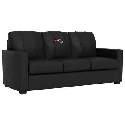 Silver Sofa with  New England Patriots Primary Logo