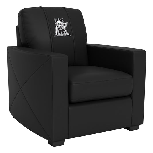 Silver Club Chair with South Dakota Coyotes Emblem Logo