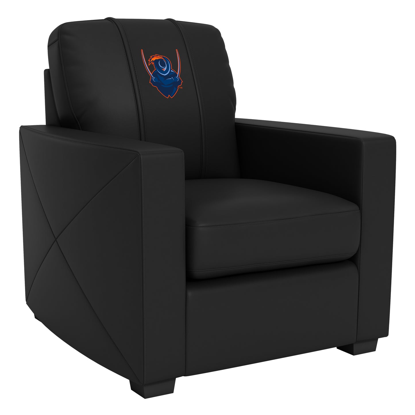 Silver Club Chair with Virginia Cavaliers Alternate Logo
