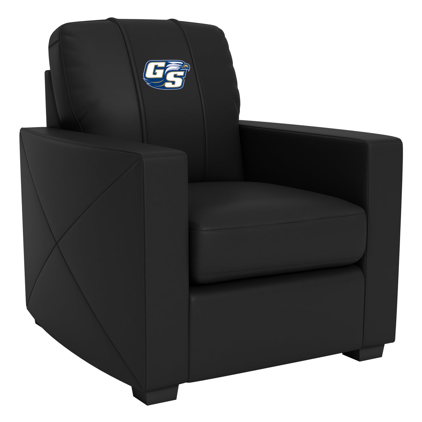 Silver Club Chair with Georgia Southern GS Eagles Logo
