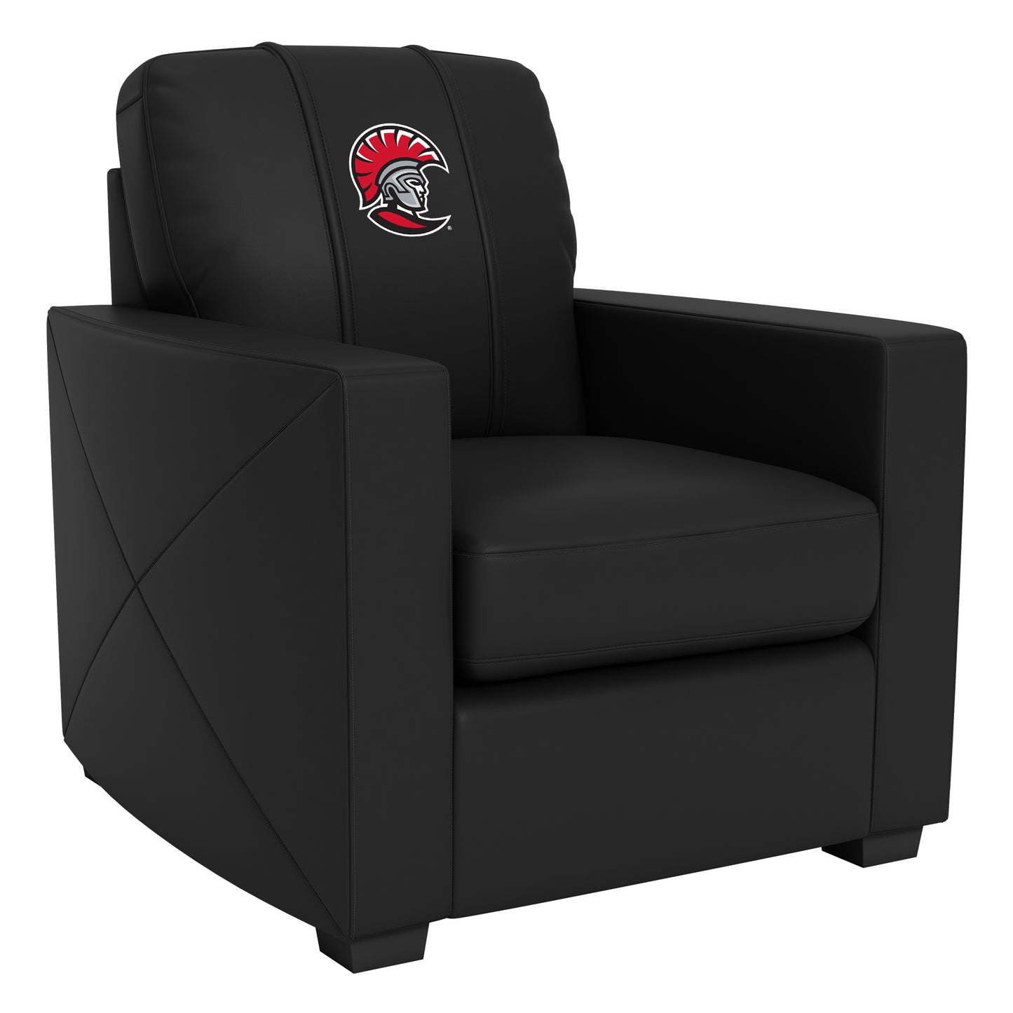 Silver Club Chair with University of Tampa Spartans Logo
