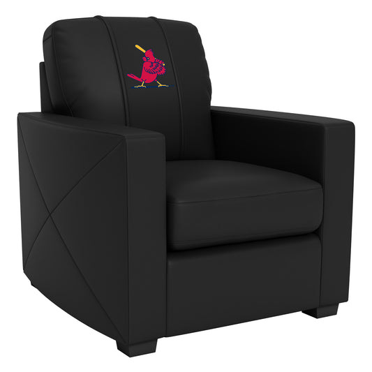 Silver Club Chair with St Louis Cardinals Cooperstown Primary