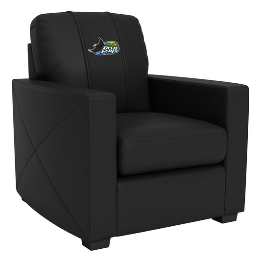 Silver Club Chair with Tampa Bay Rays Cooperstown Primary