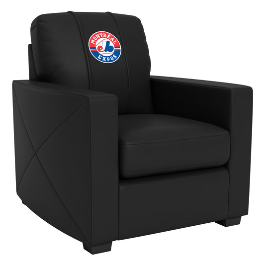 Silver Club Chair with Montreal Expos Cooperstown