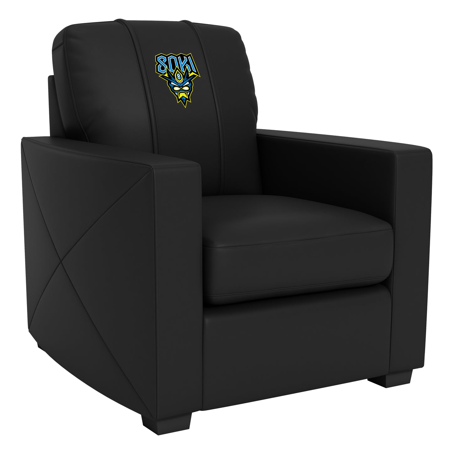 Silver Club Chair with 8oki Primary Logo