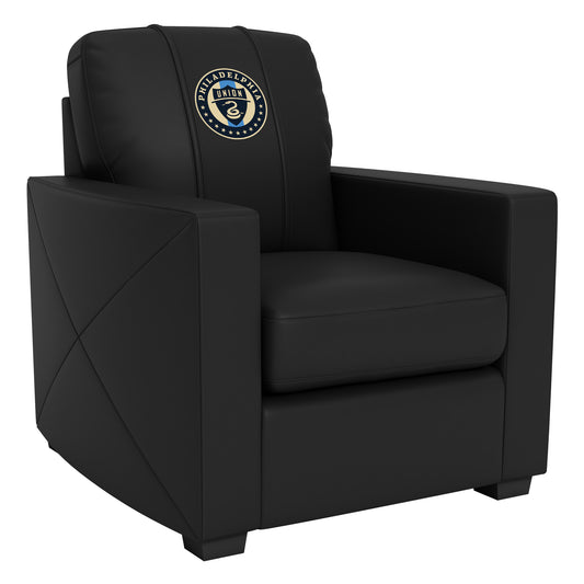 Silver Club Chair with Philadelphia Union Logo